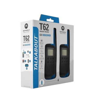 Motorola Talkabout T62 dviguba pakuotė + įkroviklis mėlynas