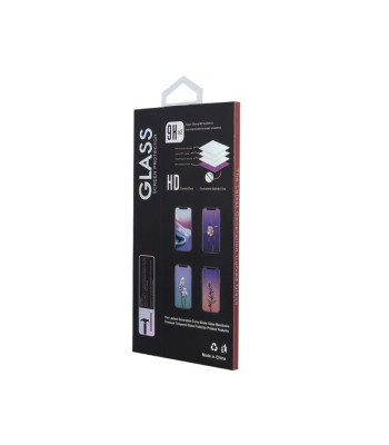 Grūdintas stiklas 6D skirtas iPhone 14 Pro 6,1 juodas rėmelis