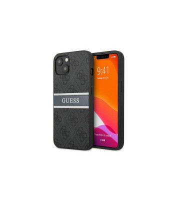 Guess telefono dėklas  iPhone 13 6,1'' GUHCP13M4GDGR grey hard telefono dėklas 4G Stripe