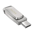 SanDisk 128 GB USB-C Ultra Dual Drive Luxe 150 MB/s visiškai metalinis