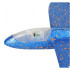 Skraidyklė lėktuvas iš putų polistirolo 8LED 48x47cm mėlyna