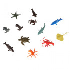 Figūrėlės jūros gyvūnai laukiniai dinozaurai rinkinys mišinys 48vnt.