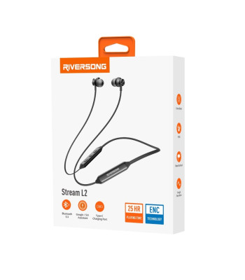 Riversong Bluetooth ausinės Stream L2 juodos EA509