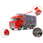 Transporterio sunkvežimis TIR paleidimo įrenginys + metaliniai automobiliai ugniagesių komanda