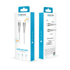 Forever Sleek kabelis USB-C - Lightning 1,0 m 27W baltas