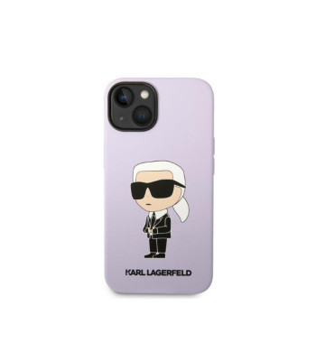 Karl Lagerfeld dėklas iPhone 14 Plus 6,7 KLHCP14MSNCHBCP violetinė HC Silikoninis NFT Choupette