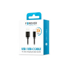 Forever kabelis USB - USB-C 1,0 m 3A juodas