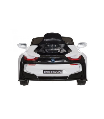 Vaikiškas elektromobilis BMW i8 12V su pulteliu, baltas