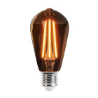 LED lemputės kaitinimo siūlas E27 ST64 8W 230V 2700K 840lm COG auksinis Forever šviesa