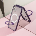 Mag Ring telefono dėklas  iPhone 12 Pro 6,1 violetinė