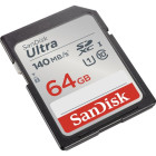 SanDisk memory kortelė 64GB Ultra SDXC 64GB 140MB/s UHS-I Class 10