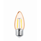 LED lemputės kaitinimo siūlas E27 C35 2W 230V 2200K 180lm COG auksinis Forever Light