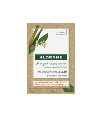 Klorane Plaukų kaukė nuo pleiskanų (gydomoji pudra-kaukė) 8 x 3 g