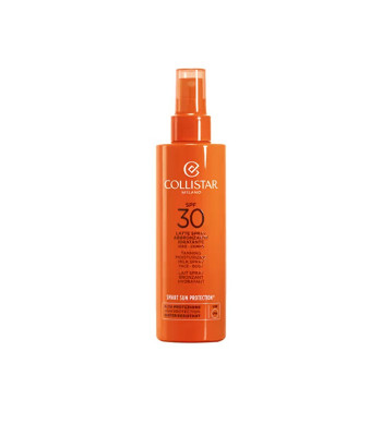 Collistar Apsauginis pienas purškiklyje, pagreitinantis įdegio procesą SPF 30 (įdegio drėkinamasis pienas purškiklyje) 200 ml