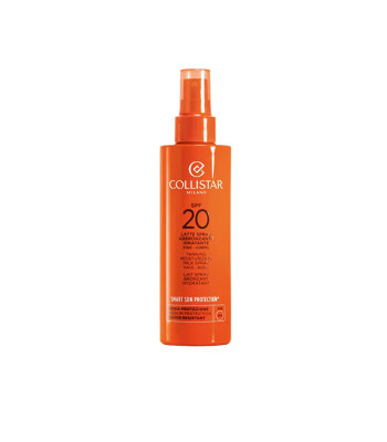 Collistar Apsauginis pienas purškiklyje, pagreitinantis įdegio procesą SPF 20 (įdegio drėkinamasis pienas purškiklyje) 200 ml