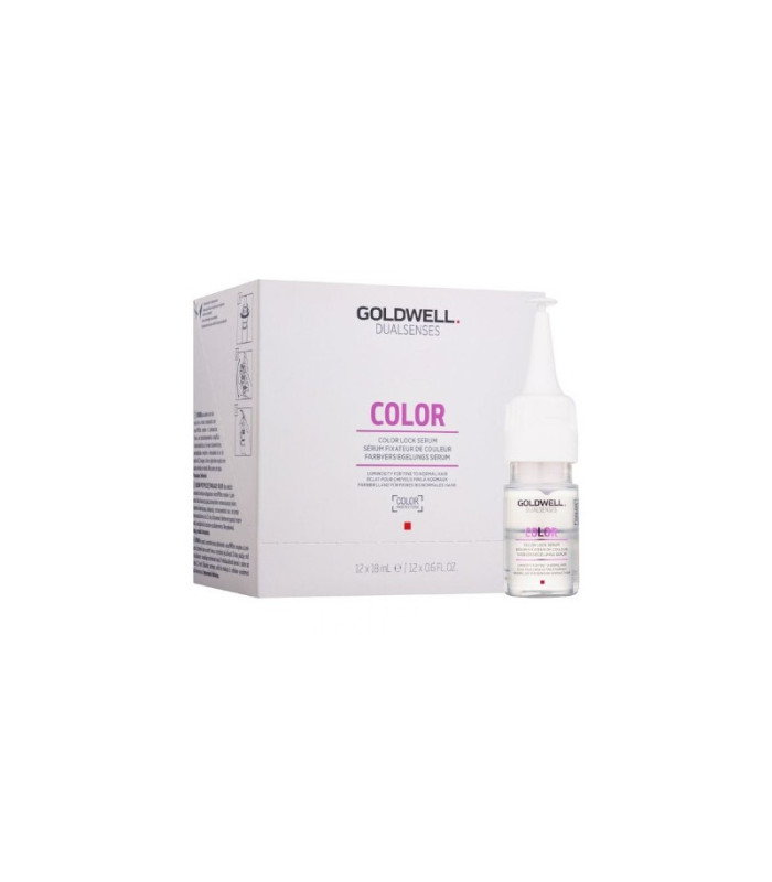 Goldwell Prausiamasis serumas ploniems dažytiems plaukams Dualsenses Color ("Color Lock" serumas) 12 x 18 ml