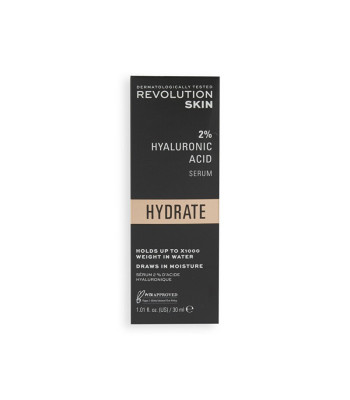 Revolution Skincare Drėkinamasis veido serumas Hydrate 2% Hyaluronic Acid (serumas) 30 ml