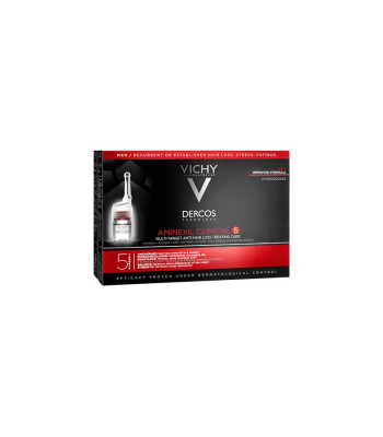 Vichy "Dercos Aminexil Clinical 5" daugiafunkcinė priemonė nuo plaukų slinkimo vyrams 21 x 6 ml
