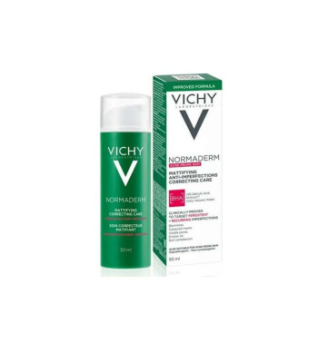 Vichy Grožio priežiūros priemonė odos netobulumai Normaderm (Embellisseur Soin Anti-imperfections Hydration 24h) 50 ml