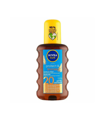 Nivea Įdegio aliejus purškiamas įdegio palaikomasis SPF 20 Sun (Protect - Bronze Oil) 200 ml