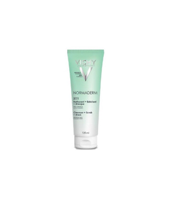 Vichy Priemonė netobuloms odos dalelėms valyti 3 in 1 Normaderm Tri-Activ Cleanser 125 ml