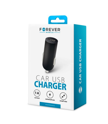 Forever M02 automobilinis įkroviklis 1x USB 1A black