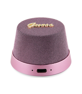 Guess Bluetooth garsiakalbis GUWSC3ALSMP STAND MAGNETIC SCRIPT METAL pink