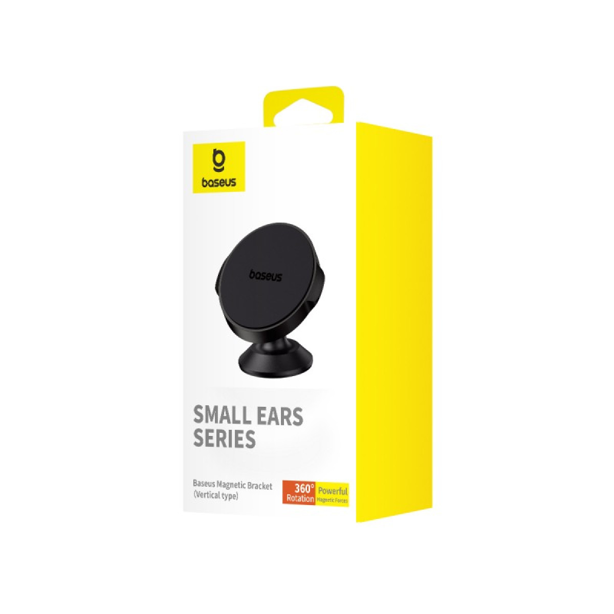 Baseus automobilinis holder Small Ears vertical type magnetic cluster black glued