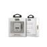 Karl Lagerfeld dėklas for Airpods 1/2 KLA2UKHGS cover silver Glitter Karl`s Head