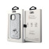 Karl Lagerfeld dėklas for iPhone 15 6,1 silver harddėklas Fixed Glitter Choupette Logo Metal Pin