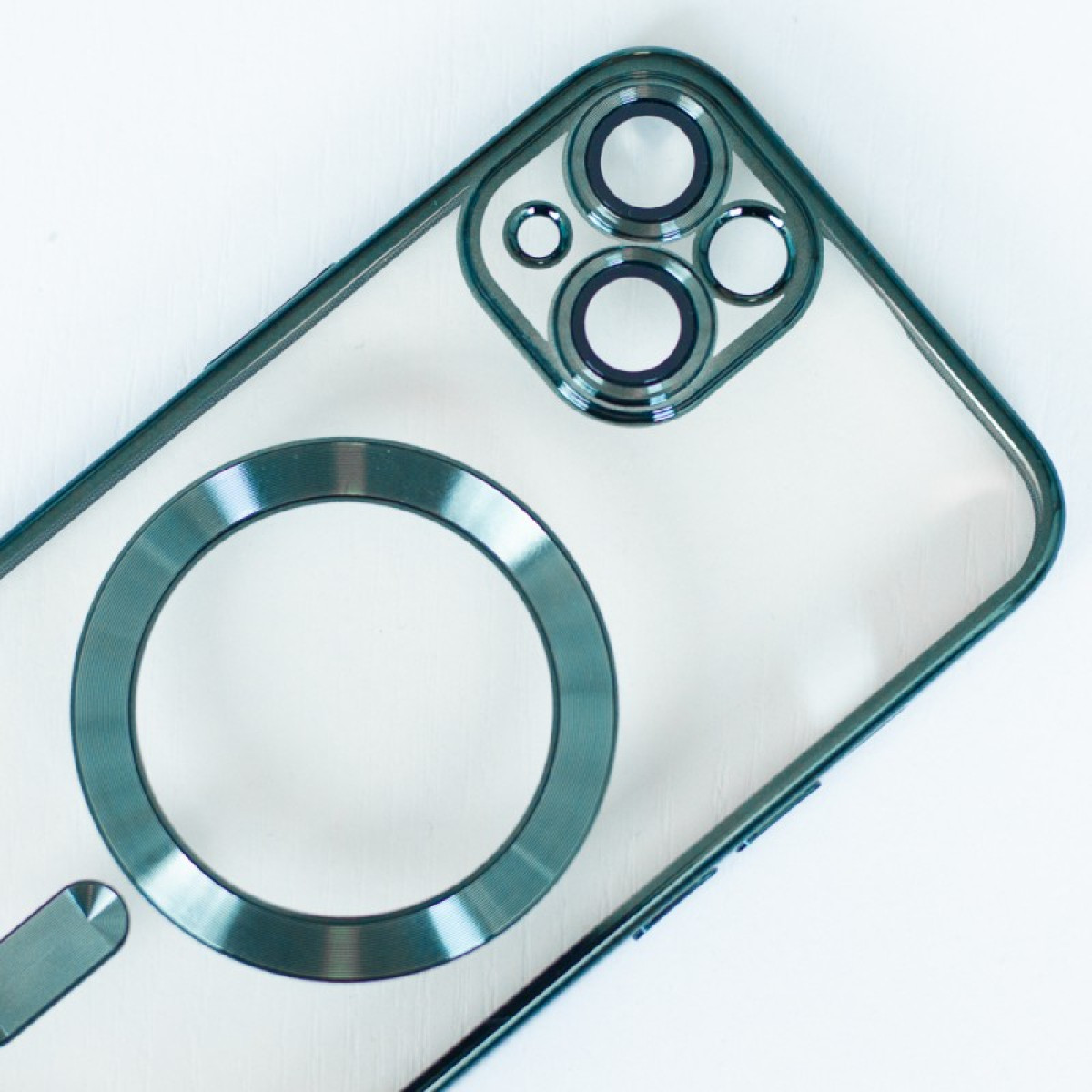 Color Chrome Mag dėklas for iPhone 15 Plus 6,7 green