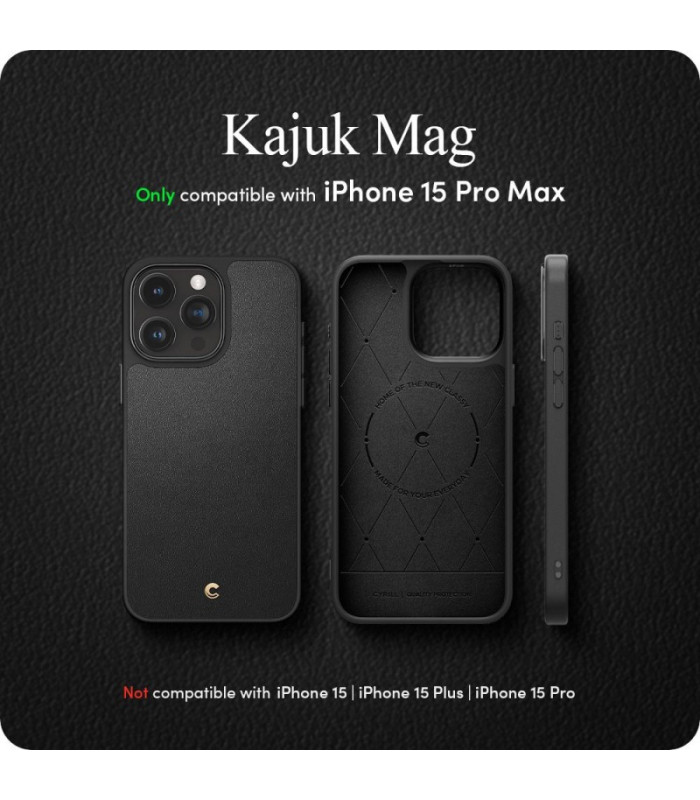 Spigen dėklas Cyrill Kajuk Mag Magsafe for iPhone 15 Pro Max 6,7 black