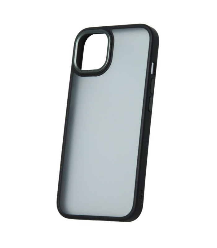 Satin Matt dėklas for iPhone 15 Pro Max 6,7 black