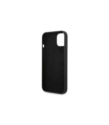 Guess dėklas for iPhone 14 Pro 6,1 GUHCP14LSLSMK black hard dėklas Silicone Vintage Gold Logo