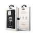 Karl Lagerfeld dėklas for iPhone 14 Pro Max 6,7 KLHCP14XSAKHPKK black harddėklas Saffiano Monogram Ikonik