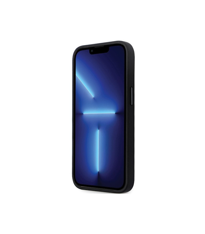 Karl Lagerfeld dėklas for iPhone 14 Pro Max 6,7 KLHCP14XSMHKNPK black HC Silicone Ikonik Metal Pin