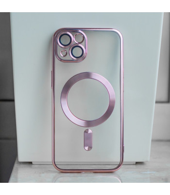 Color Chrome Mag dėklas for iPhone 12 Pro Max 6,7 rose gold