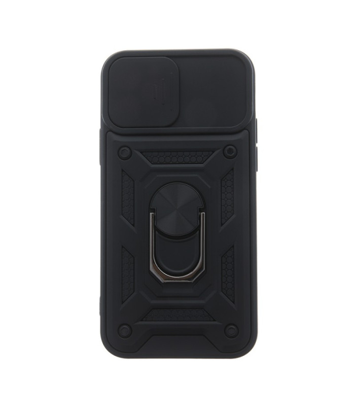 "Defender Slide" dėklas "Motorola Moto E30 / E40 / E20S", juodos spalvos