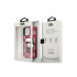 Karl Lagerfeld dėklas iPhone 13 Pro Max KLHCP13XPMNIKPI raudonas kietasis dėklas Monogram Iconic Karl