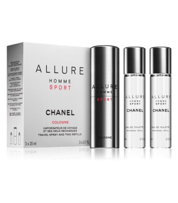 Chanel Allure Homme Sport Cologne - EDC 20 ml (pildomas buteliukas) + užpildas 2 x 20 ml