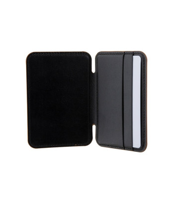 Guess piniginė GUWMSHGCFSEW brązowy Piniginė Cardslot Stand Gcube Stripe Magsafe