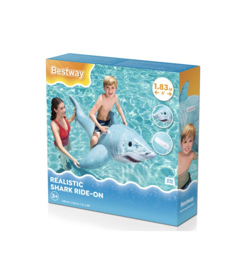 Bestway pripučiamas ryklys plaukimui 183x102cm 41405