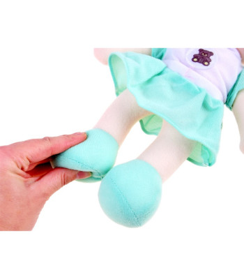 Zuzia lėlė 33cm mėtinėje suknelėje ZA3853