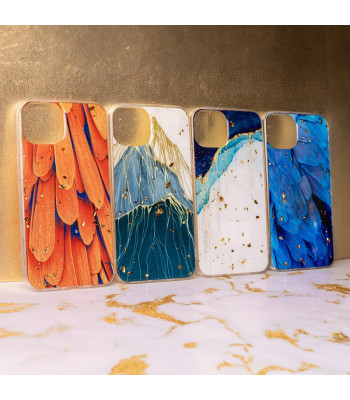 Telefono dėklas, skirtas Samsung Galaxy A16 4G A16 5G, su lapų dizainu ir auksinėm detalėm