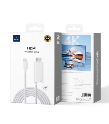 Wi-PS001 HDMI kabelis, baltas