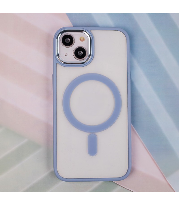 "Satin Clear Mag" dėklas "iPhone 16 Plus" 6,7 mėlynas