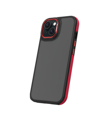 "Crystal Black" dėklas "iPhone 16 Pro 6,3 red