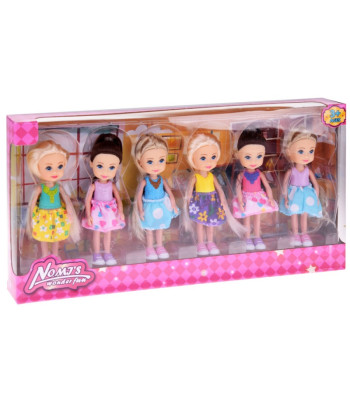 Žavios mini lėlės 12 cm, 6 vnt. ZA4755