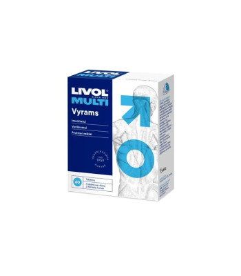 LIVOL MULTI vitaminai vyrams, 60 tabl.