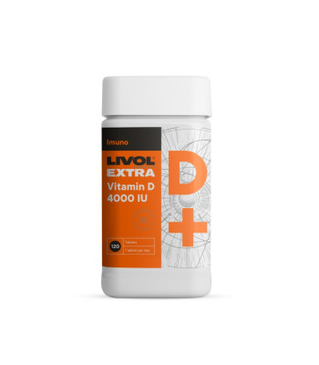 LIVOL EXTRA Vitaminas D 4000 TV, 120 tabl.
